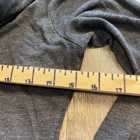 Gap Gray Lightweight Cowl Neck Long Sleeve Shirt Size Small - Picture 4 of 7